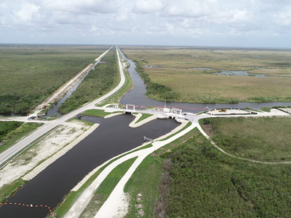 Image of sustainable construction management project, waterway diversion