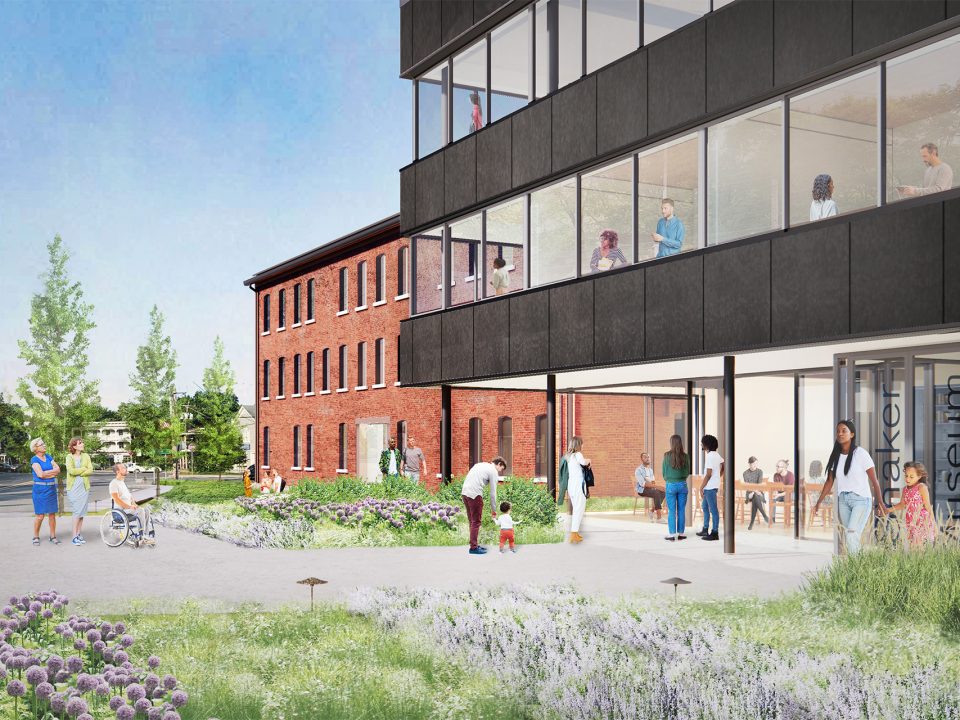 Shaker Museum Looking to Village Facade Rendering