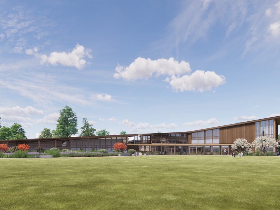 Vassar Bartlett Center Exterior Rendering